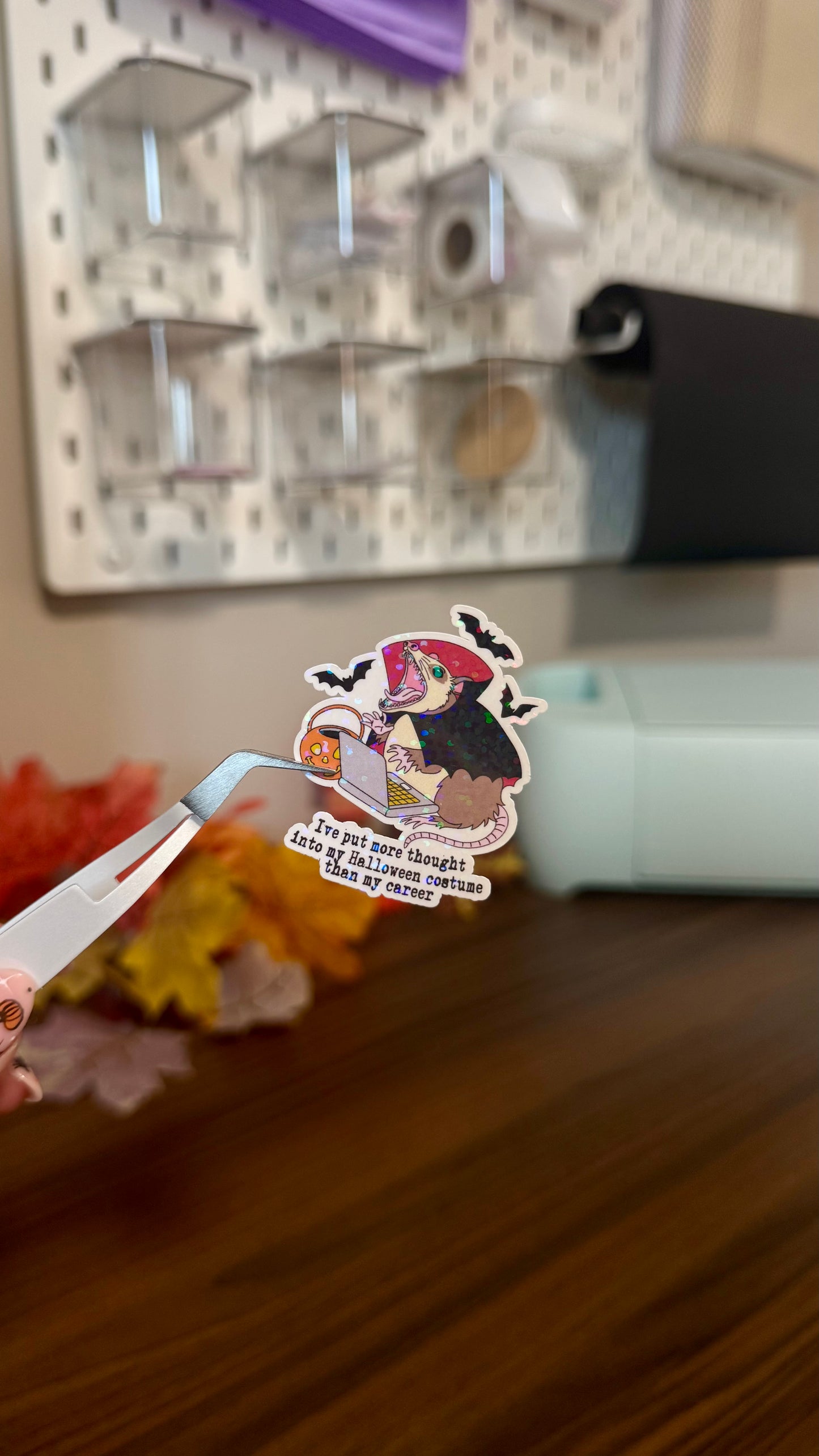 More though into my Halloween costume Sticker