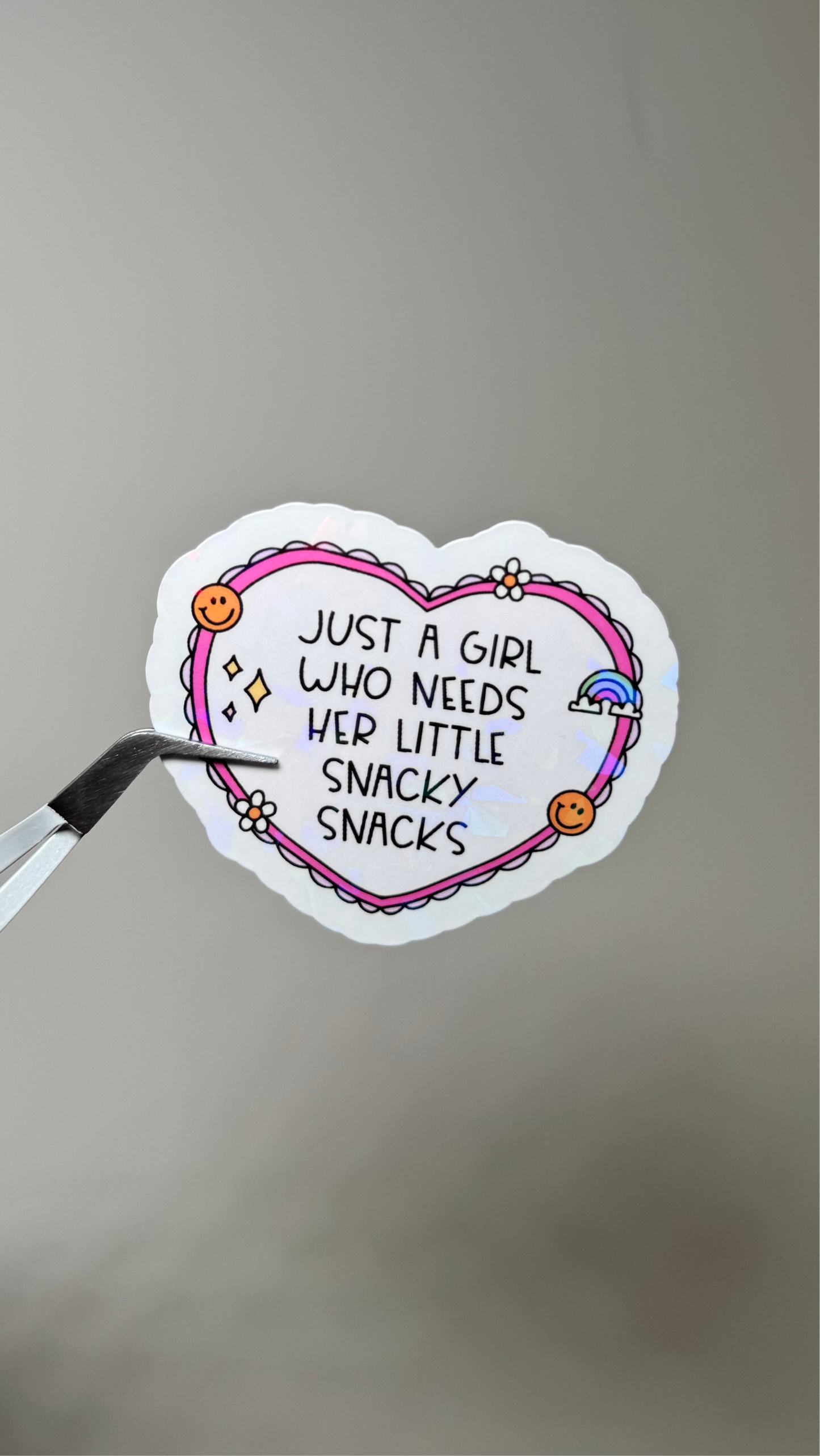 Just a Girl Who Loves Her Little Snacky Snacks Sticker