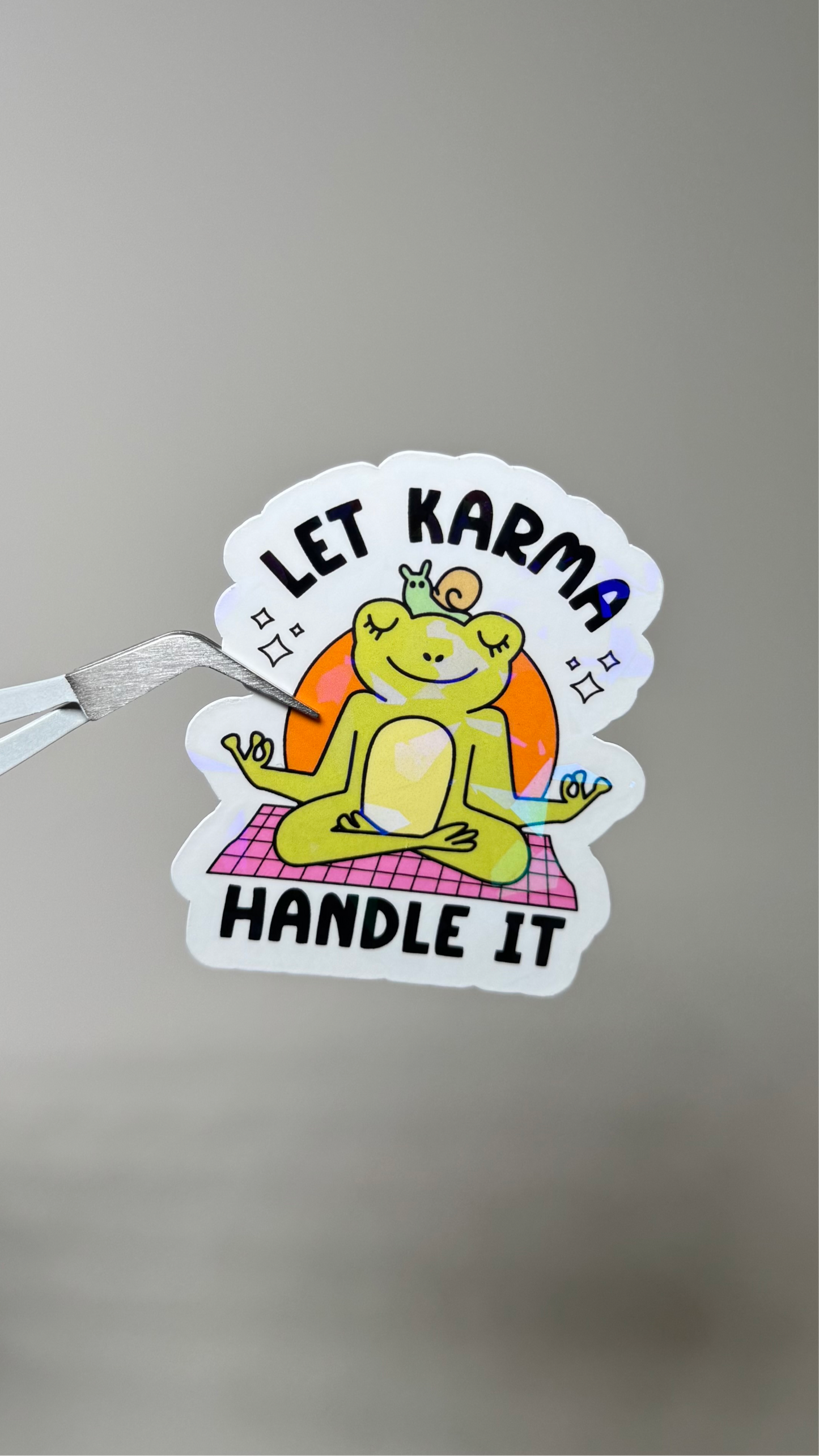 Let Karma Handle It Sticker