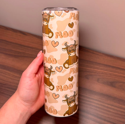 20oz Highland Cow Tumbler