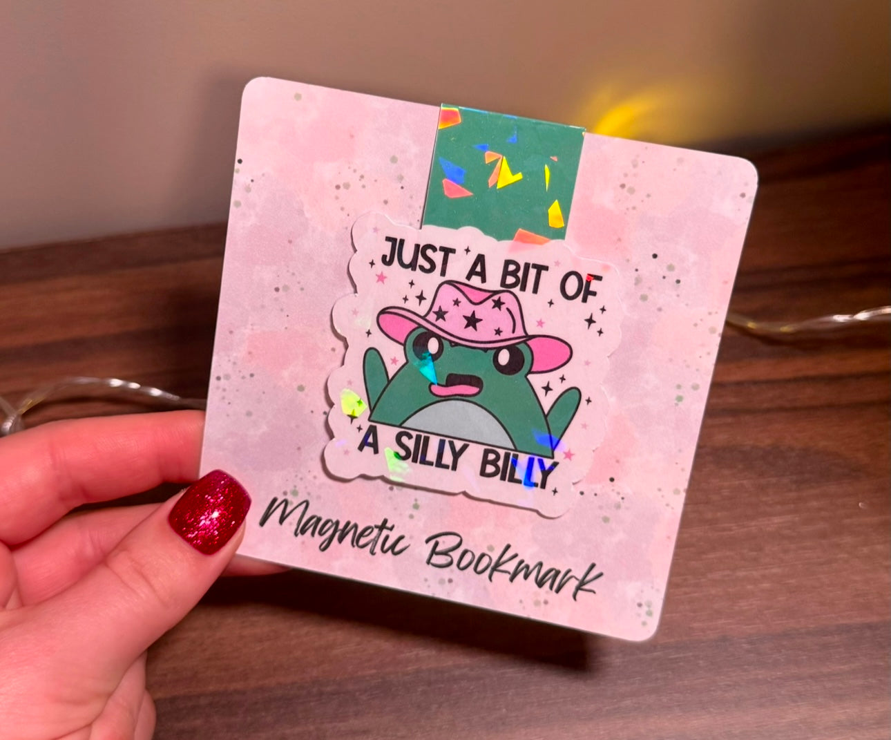 Silly Billy Frog Magnetic Bookmark