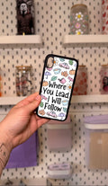 White Where You Lead I Will Follow Phone Case