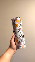 Groovy Halloween Ghost Tumbler