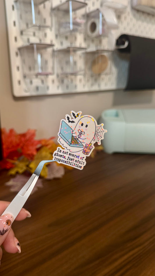 Im Not Scared of Ghosts Sticker