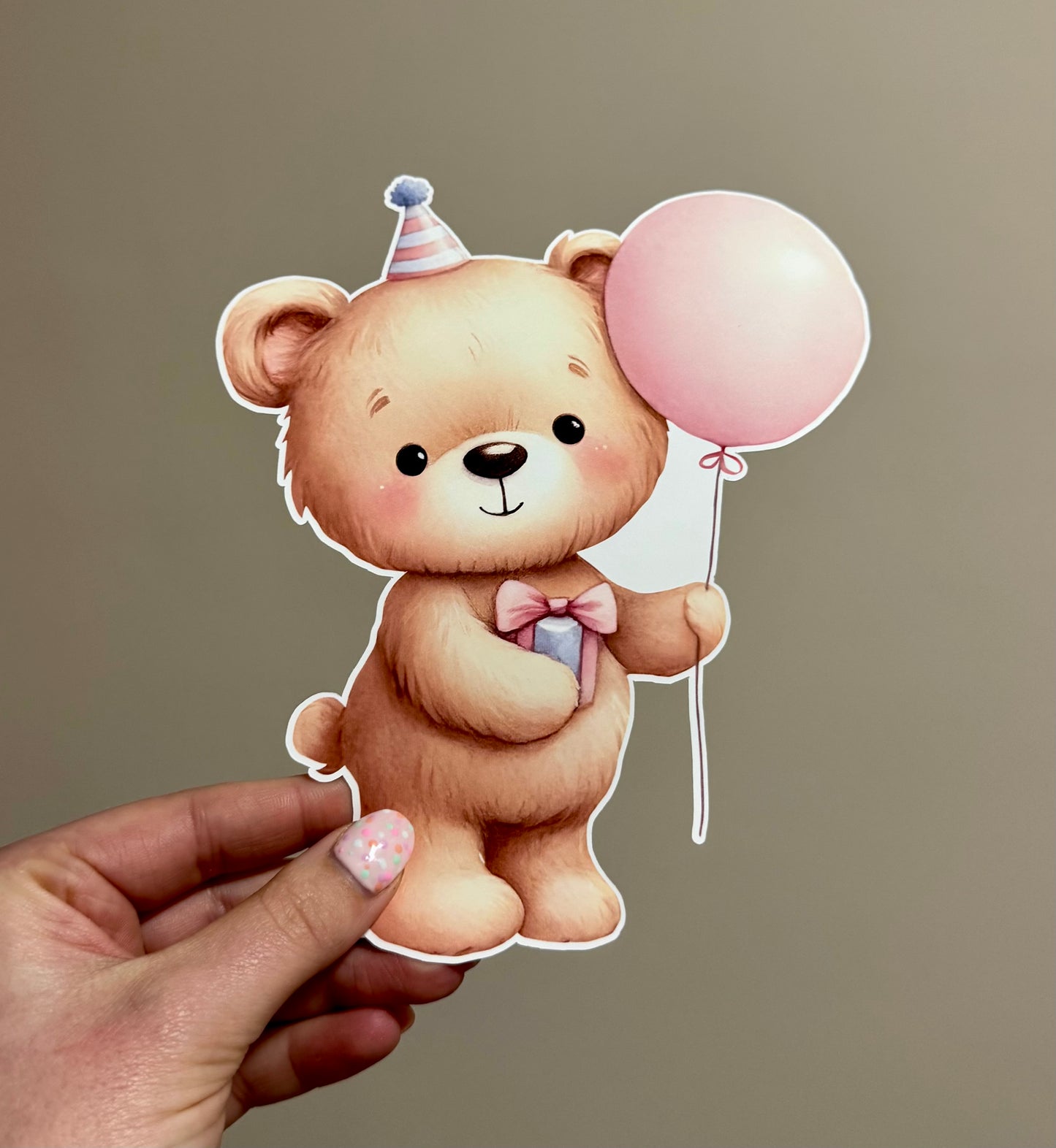 Teddy Balloon Sticker