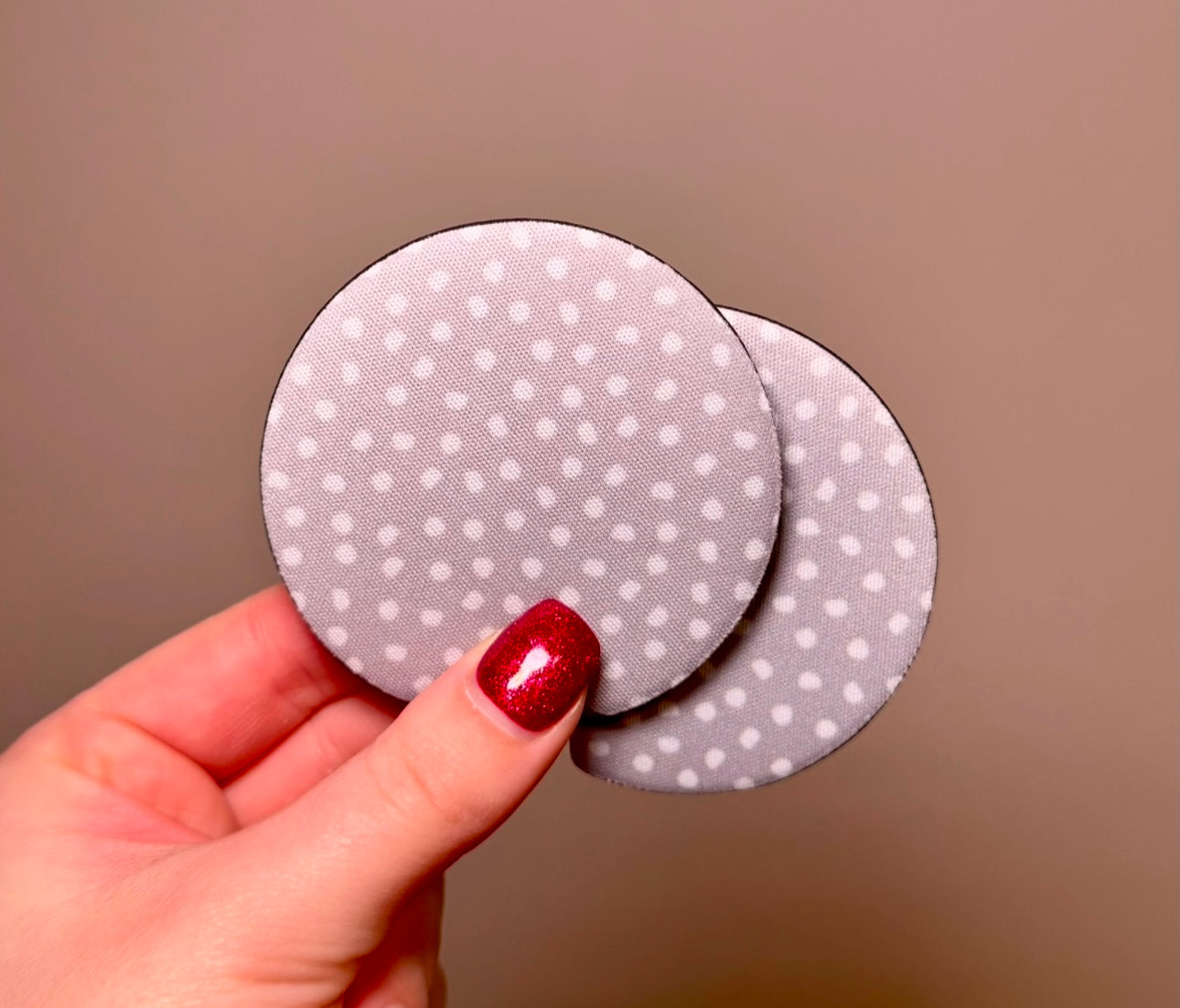 Grey Speckled Car Coasters