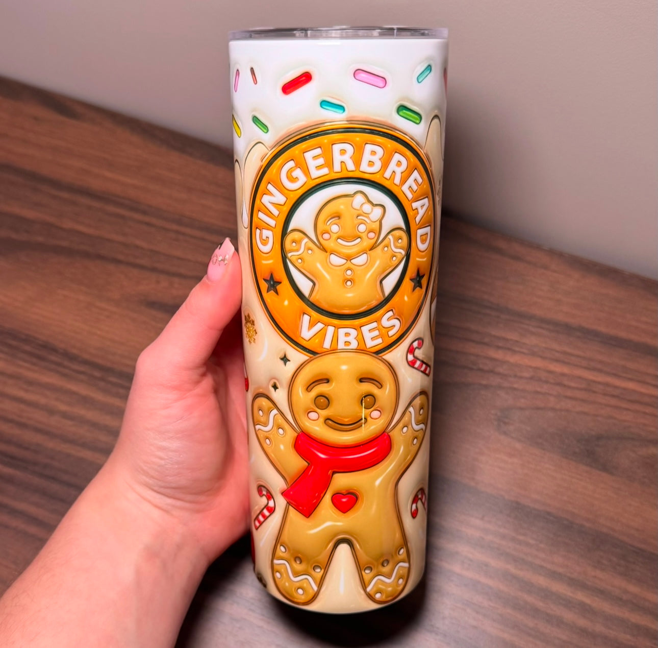 20oz Gingerbread Vibes Tumbler