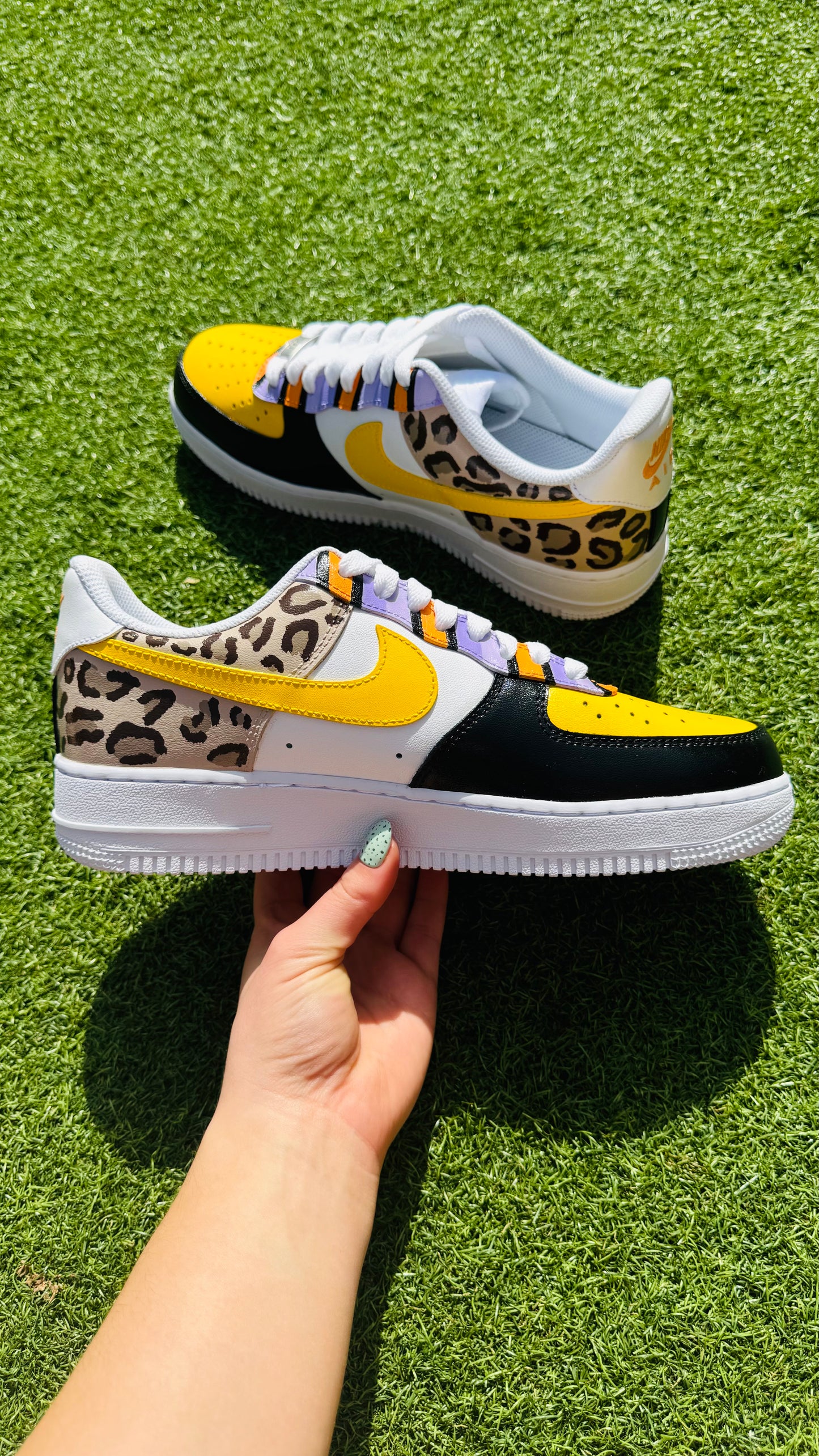 Hand Painted Tate Mcrae Air Force 1