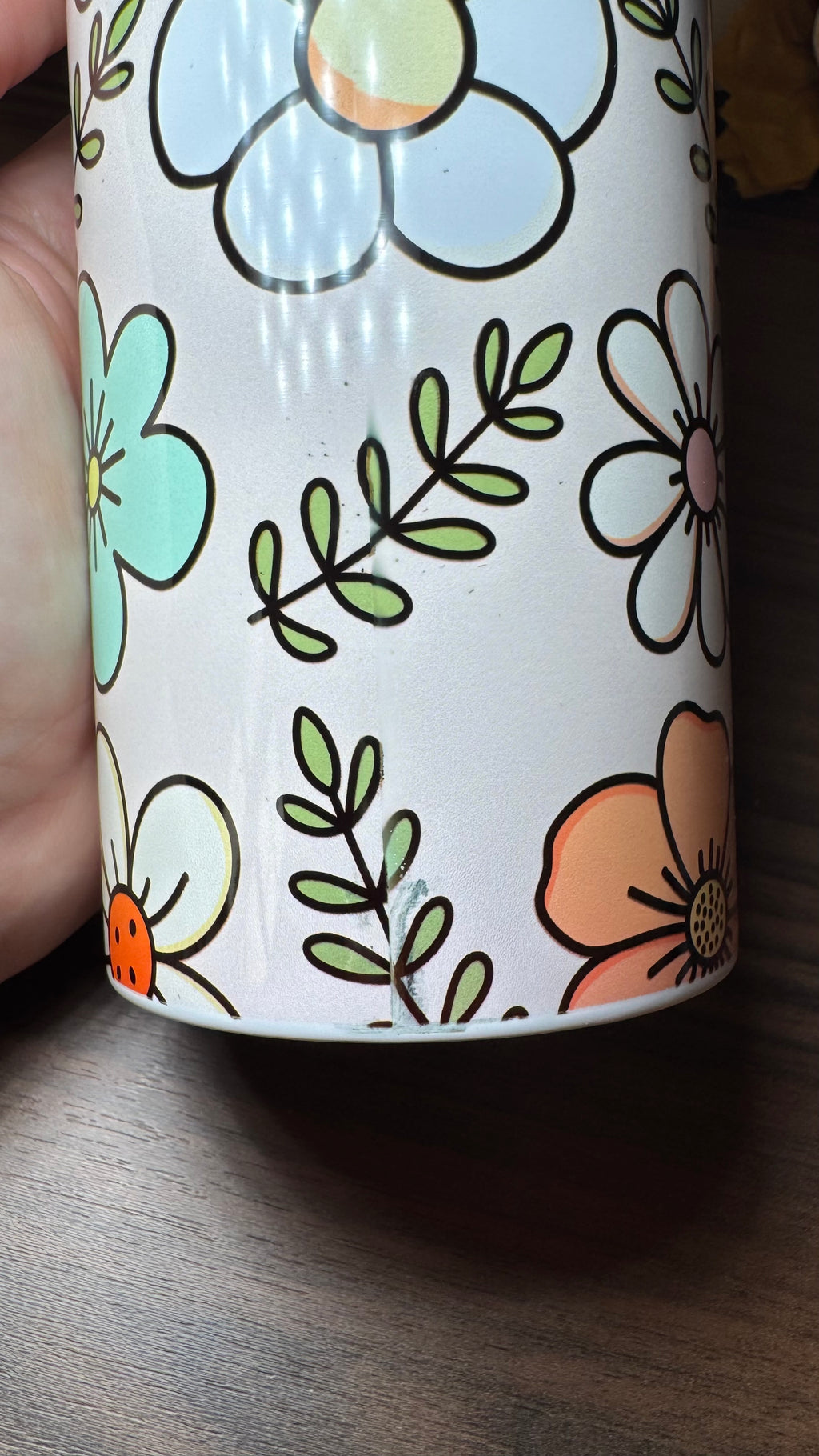 *DEFECT* Retro Flower 20oz Tumbler