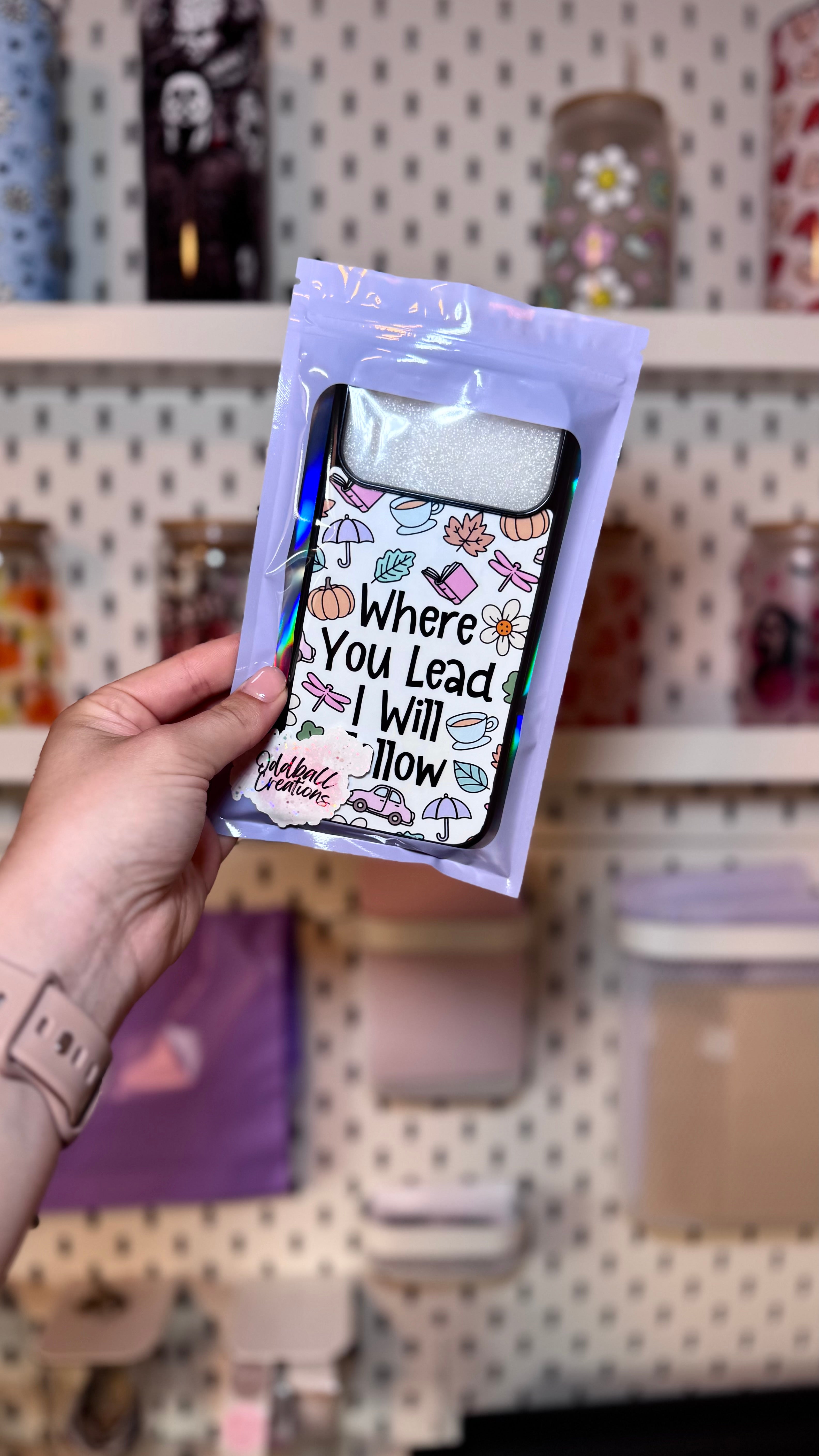 White Where You Lead I Will Follow Phone Case