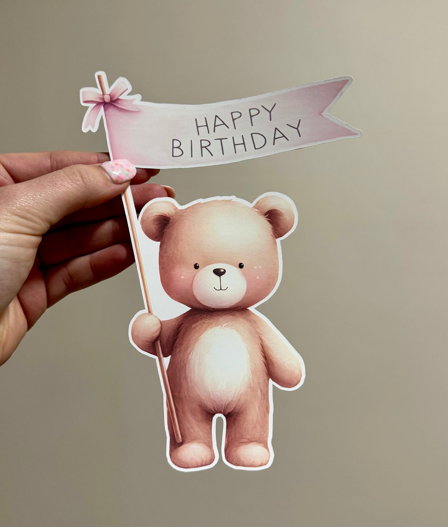 Teddy Happy Birthday Sticker