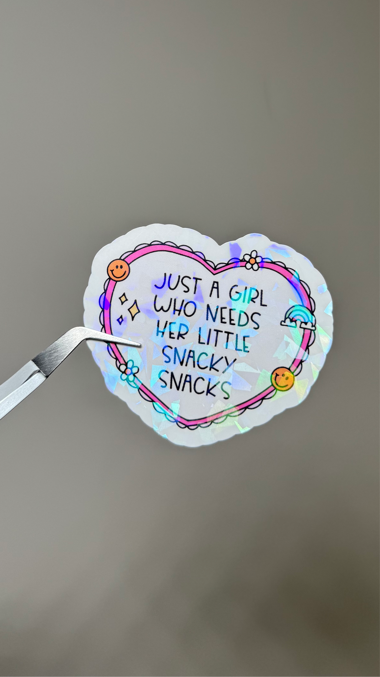 Just a Girl Who Loves Her Little Snacky Snacks Sticker