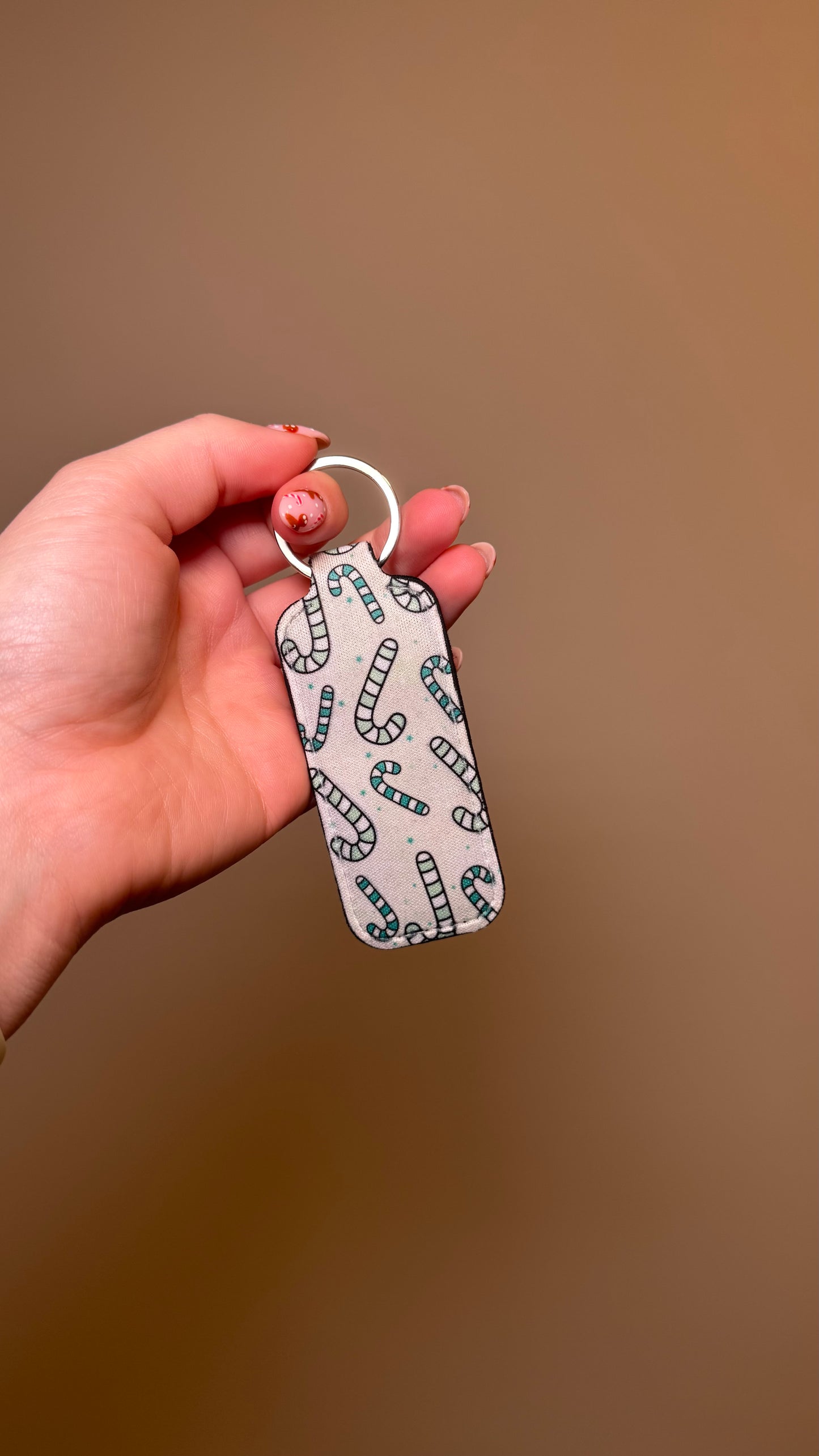 Blue Candy Cane Lipgloss Holder