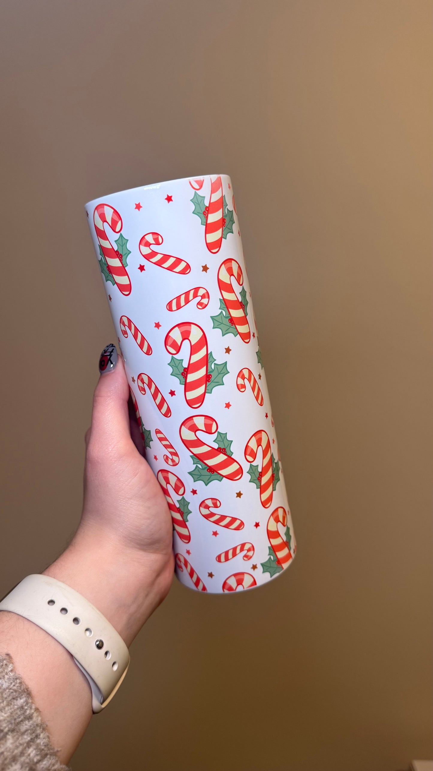 20oz Christmas Cane Cane Tumbler