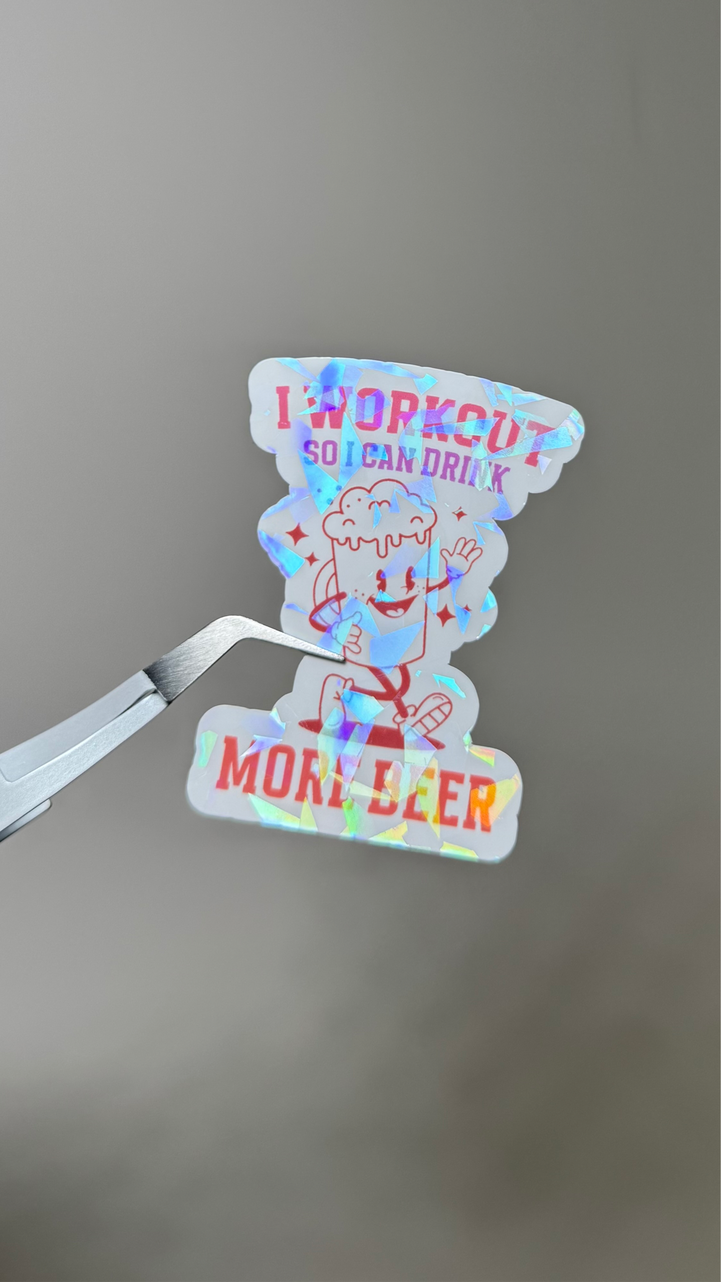 I Workout So I Can Drink More Beer Sticker