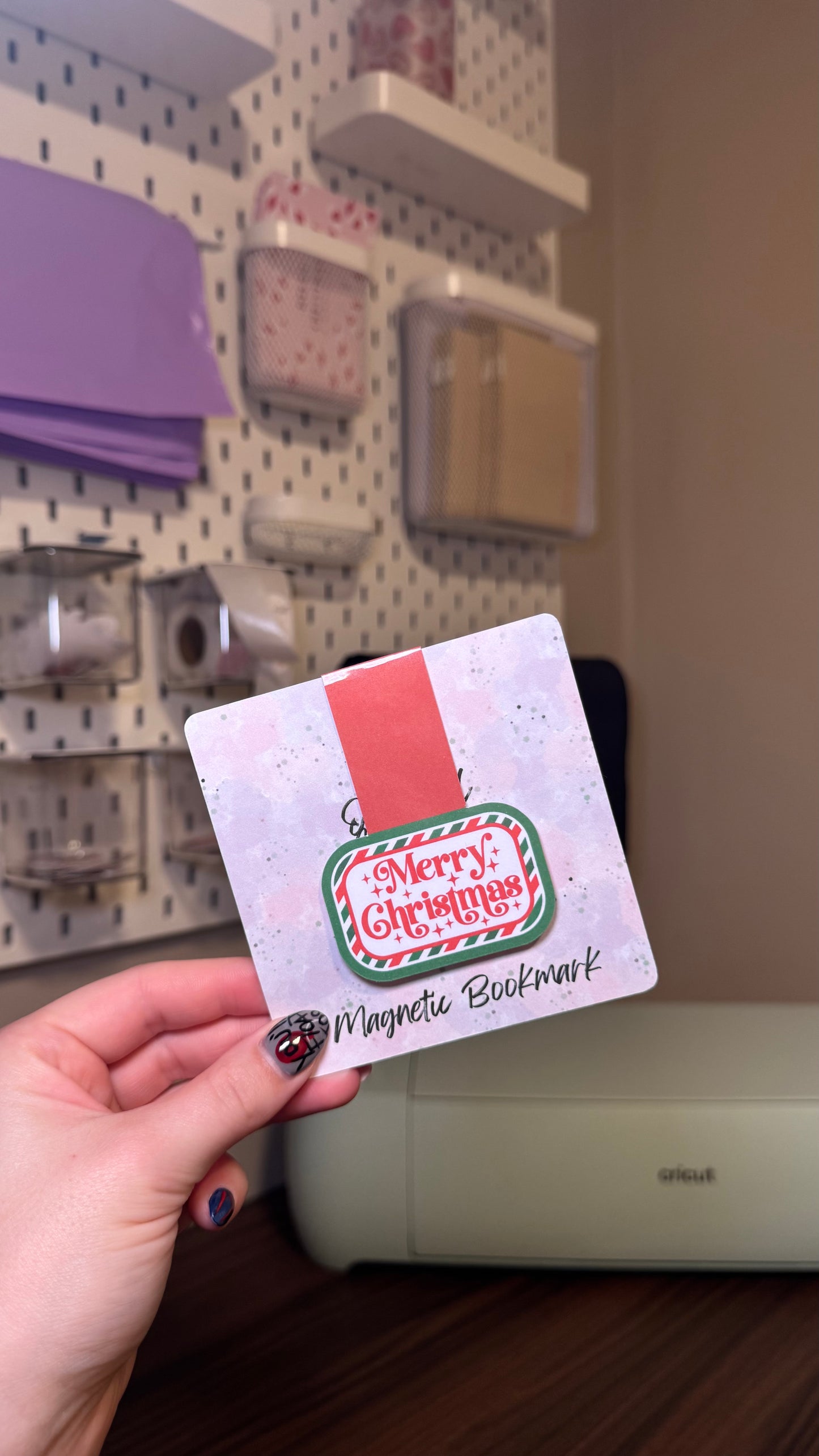 Merry Christmas Magnetic Bookmark